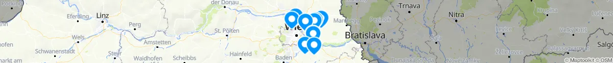 Kartenansicht für Apotheken-Notdienste in der Nähe von Raasdorf (Gänserndorf, Niederösterreich)